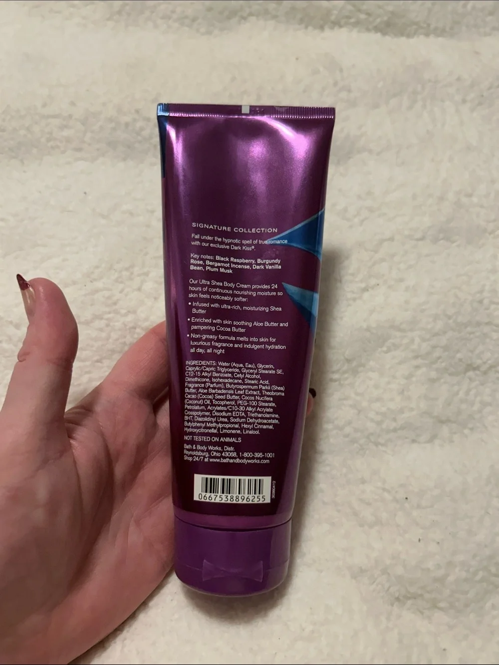 Bath & Body Works Dark Kiss Body Cream - has not been used.